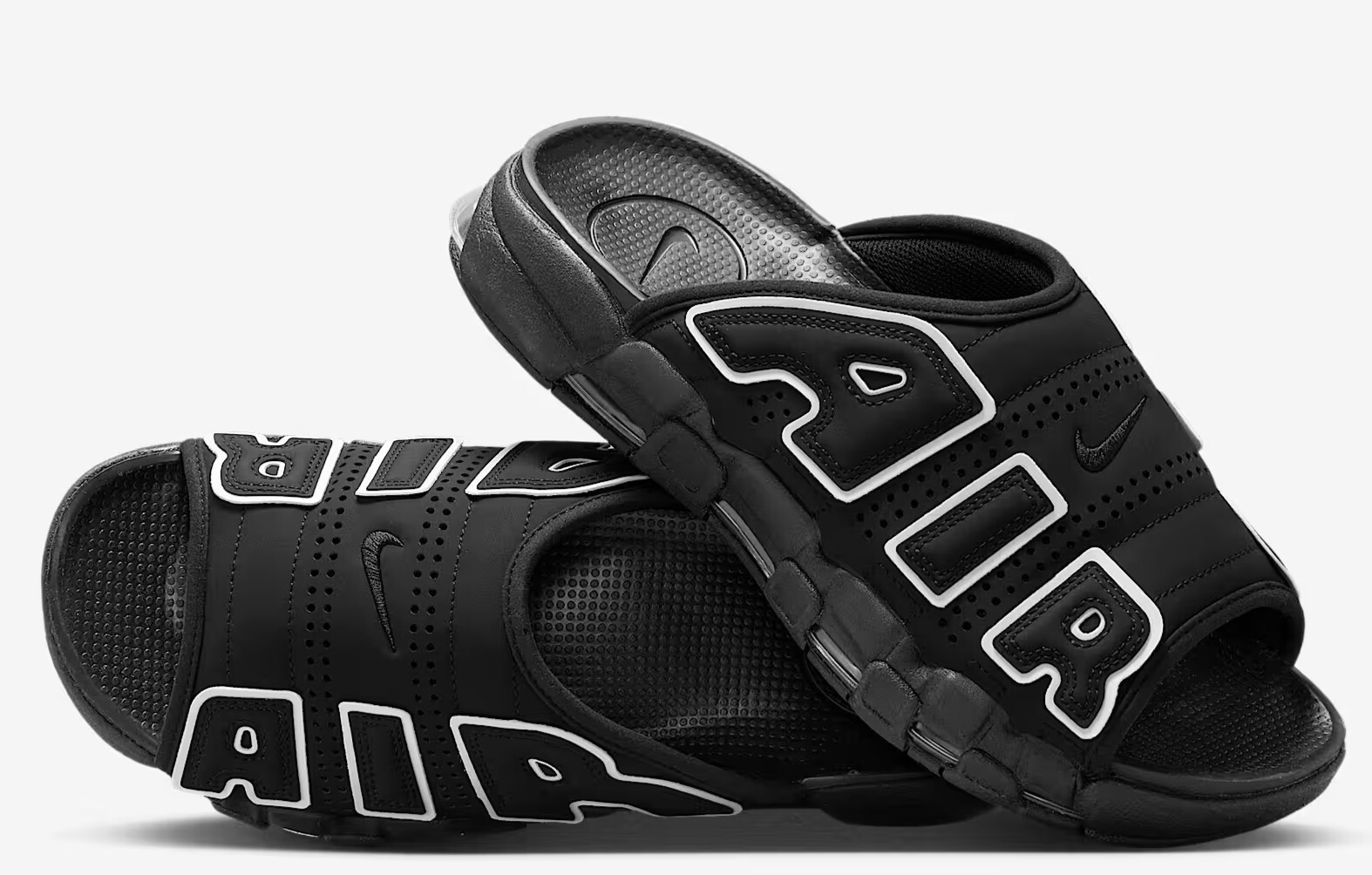 靴 NIKE AIR MORE UPTEMPO SLIDE BLACK 28cm Nike Air More Uptempo Men's Slides. Nike ID