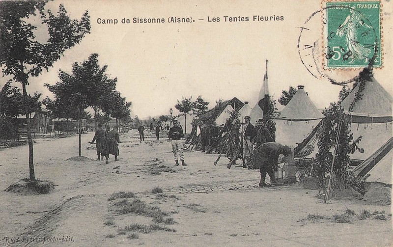 Camp De Sissonne (Aisne) Les Tentes Fleuries 43533