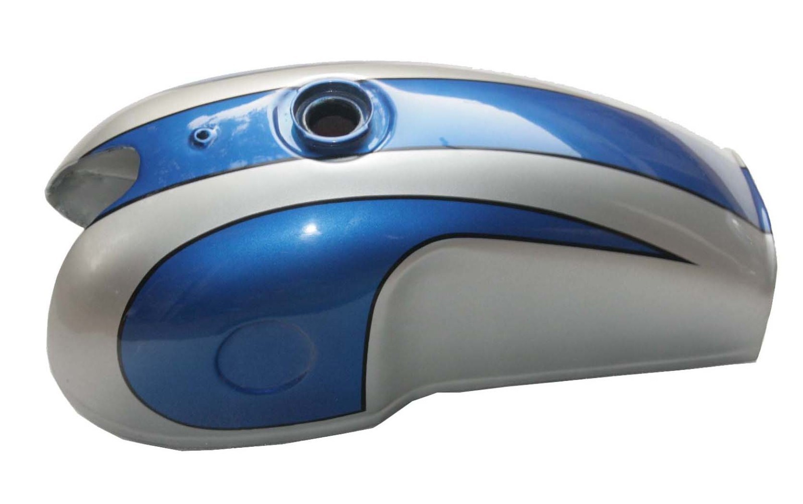 Benelli Mojave Cafe Racer 260 360 Blue & Silver Painted Petrol Fuel Tank  