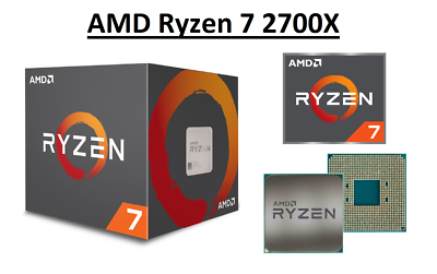 AMD Ryzen 7 2700X Octa Core Processor 3.7 - 4.3 GHz, Socket AM4, 105W CPU