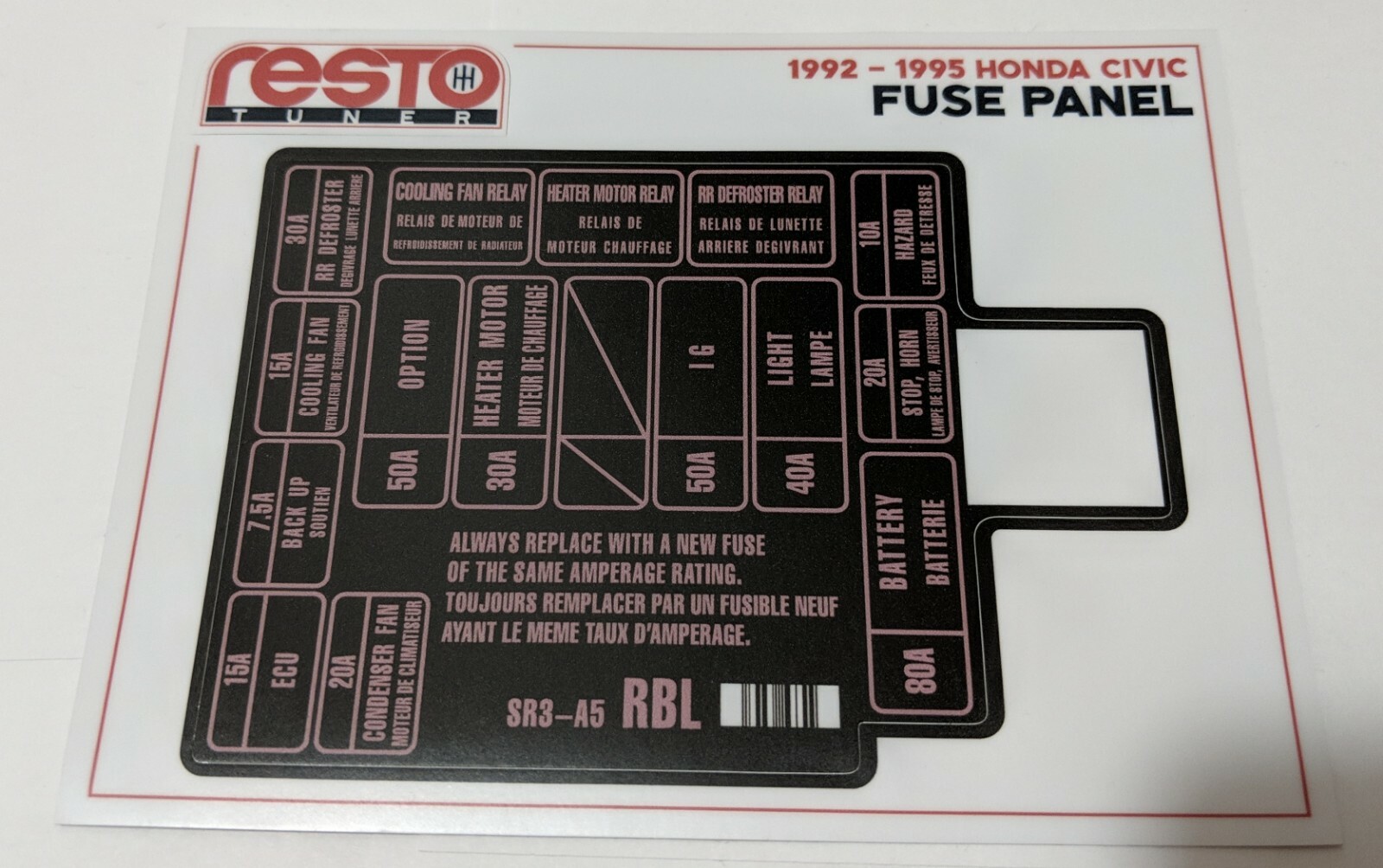 1997 honda accord fuse box