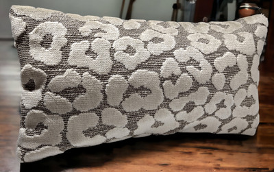 Silver Animal Pattern Lumbar Pillow