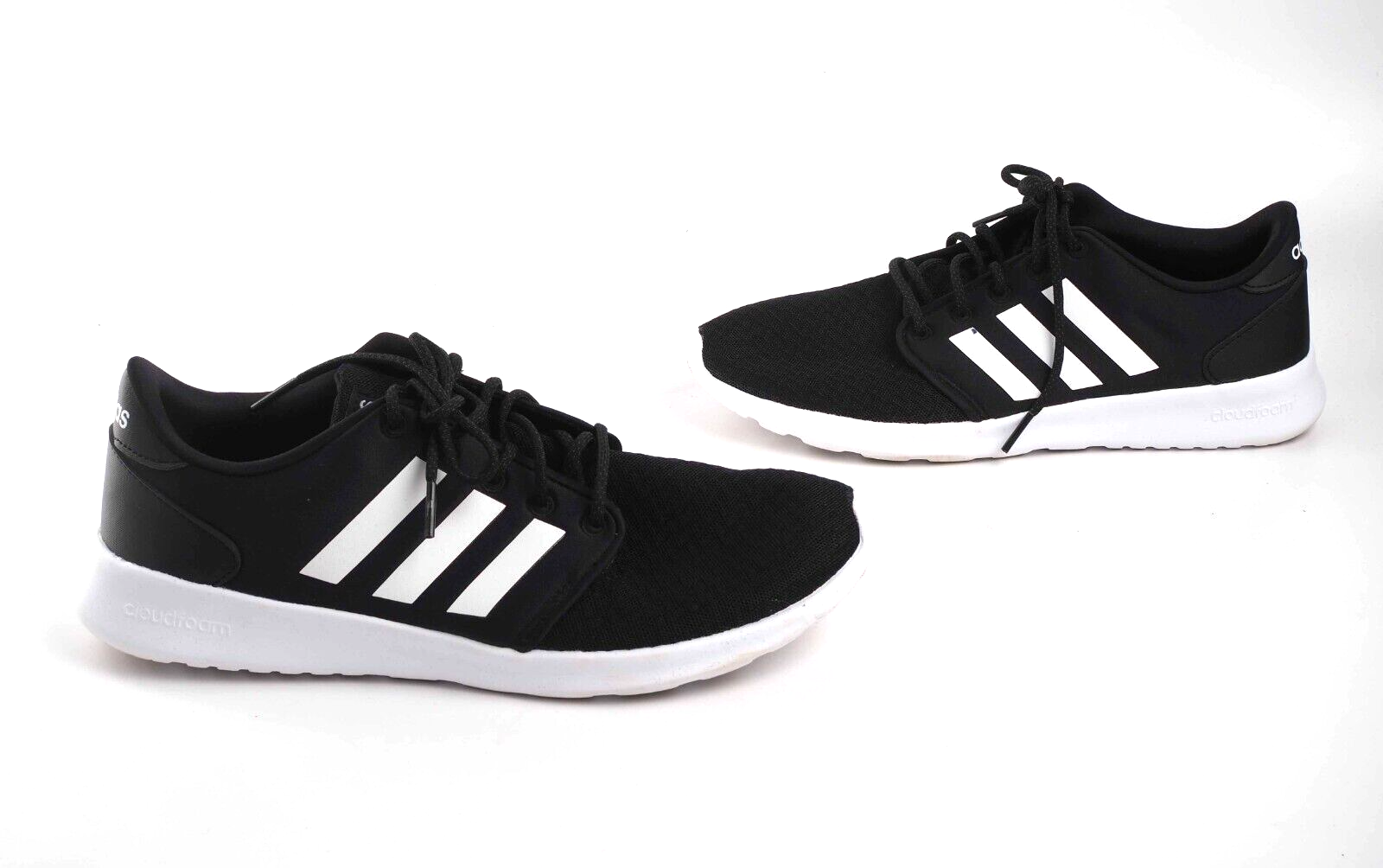 Adidas qt racer deals black and white