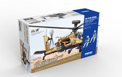 MENG QS-005S 1/35 AH-64D SARAF HEAVY ATTACK HELICOPTER ISRAELI AIR FORCE &FIGURE