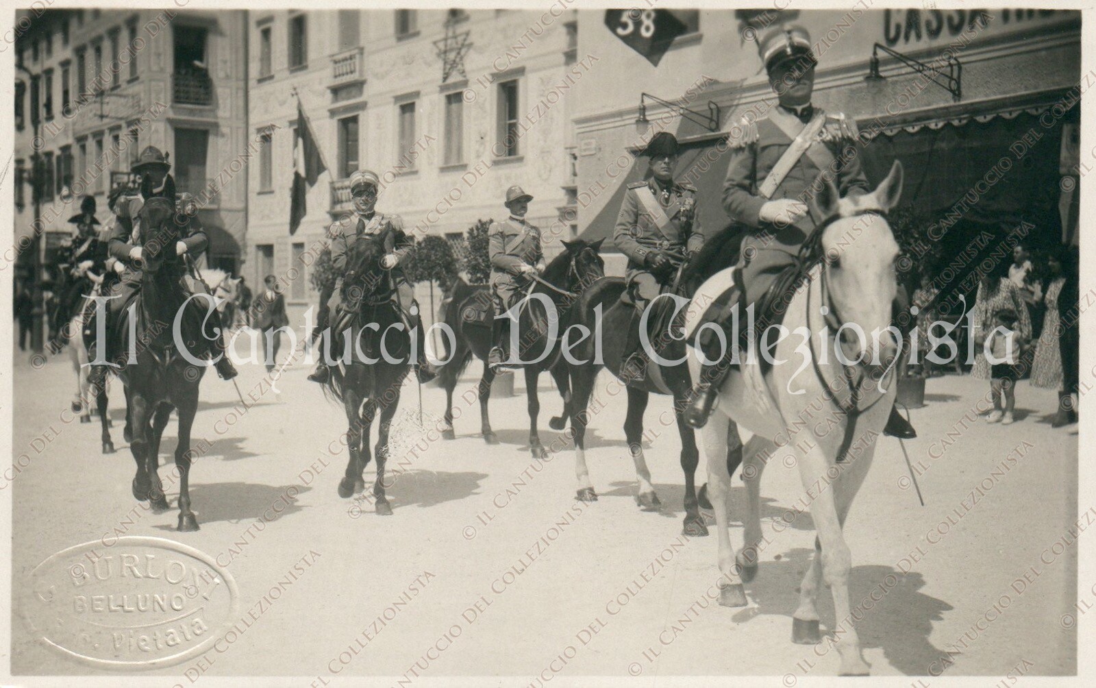 1932 BELLUNO Parata Fante Bucio Dante 33º Reggimento Livorno Foto Burloni - Picture 1 of 2