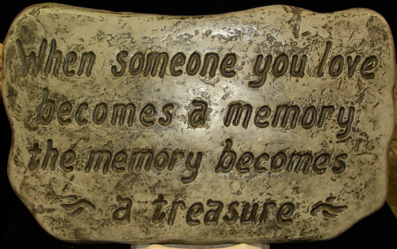 CONCRETE CEMENT MOLD**WHEN SOMEONE YOU LOVE**  MEMORIAL PLAQUE MOLD