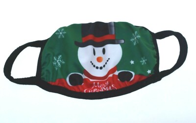LED Light Up Christmas Face Mask 7 Colors Filter Glowing Xmas Mask- 2 PACK