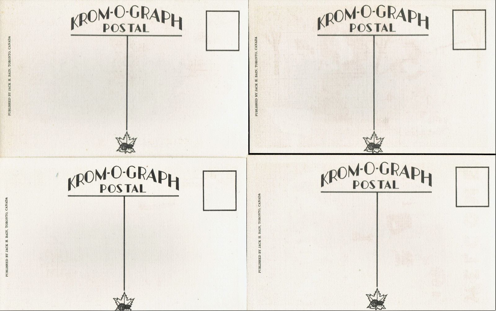 Four Vintage (early 1950s) Unused Humorous ‘Fishing/Welcome’ Cartoon Post Cards