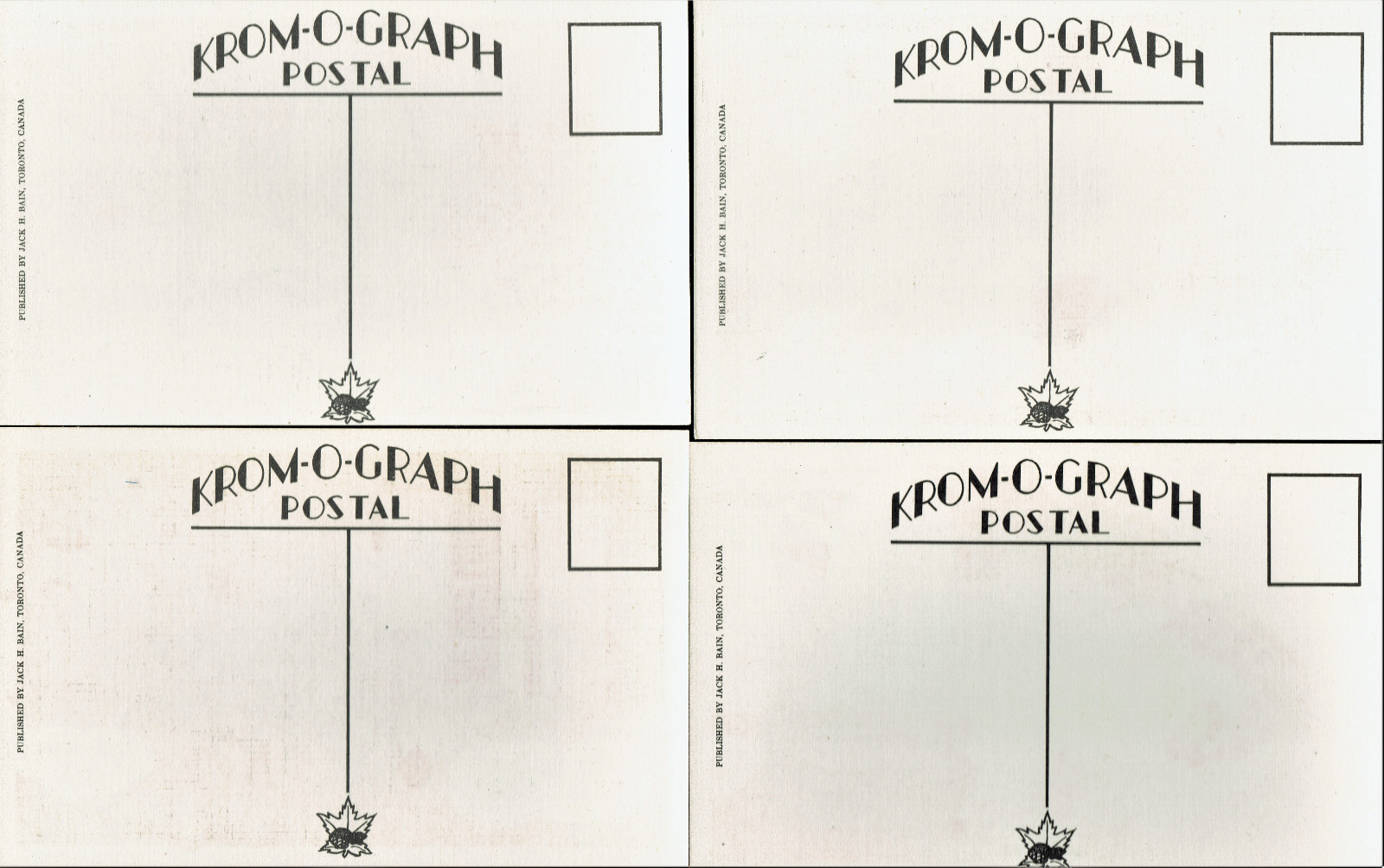 Four (4) Vintage (early 1950s) Unused Humorous ‘Semi-Risque2’ Cartoon Post Cards