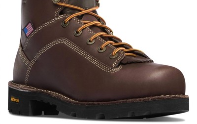 Pre-owned Danner Men's Quarry 8" Waterproof Work Boot - Medium Width In Brown - Size 9.5