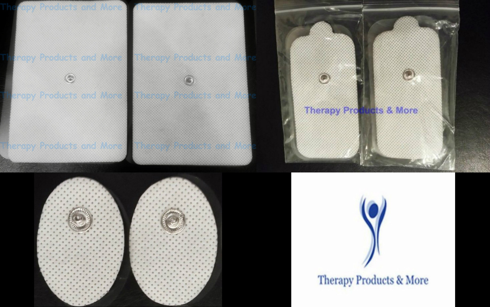 EXTRA LARGE Massage Pads Combo for Aurawave Perfect T.E.N.S. b...