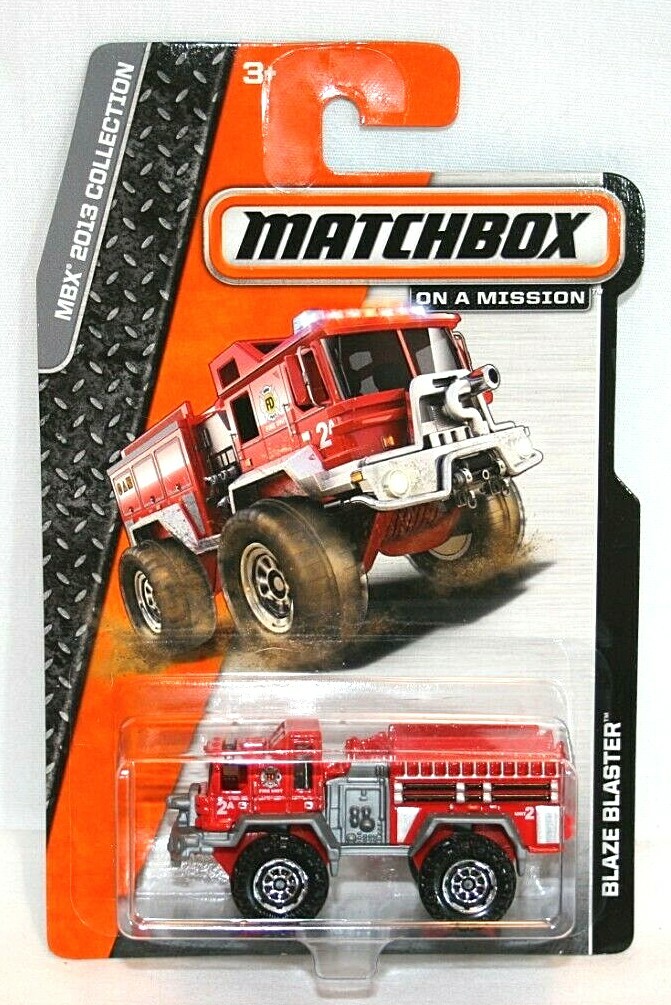 2013 Matchbox MBX Blaze Blaster Red 1/64 | eBay