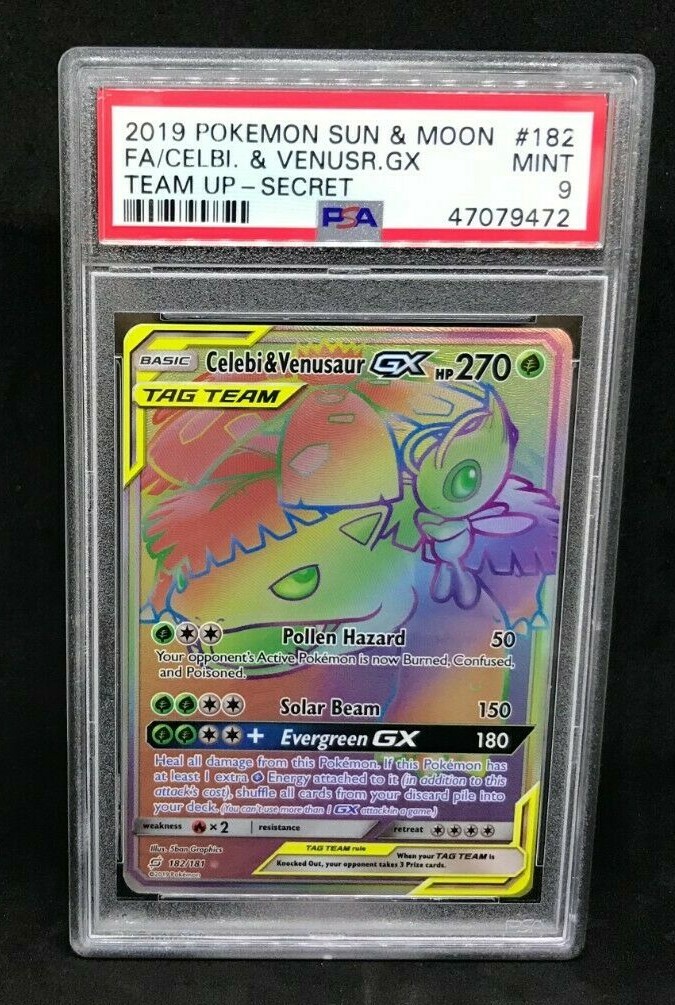ポケモンカード FA/UMBRN & DRKR.GX #182 PSA9 Umbreon Darkrai GX 182/173 SR Tag All Stars SM12a