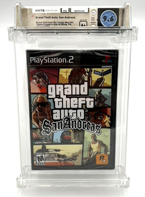 Grand Theft Auto San Andreas Trilogy PS2 Playstation NEW SEALED GRADED WATA 9.6