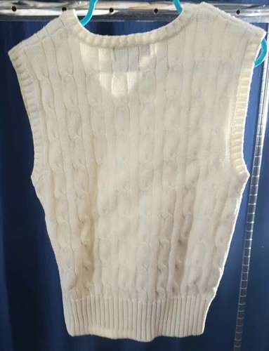 Boys Size 4t cream ralph lauren polo sweater vest