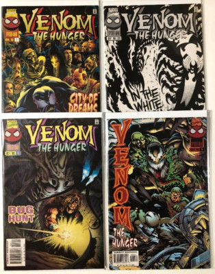 VENOM: THE HUNGER (1996) #1-4 COMPLETE SET LOT FULL RUN LEN KAMINSKI MARVEL FILM