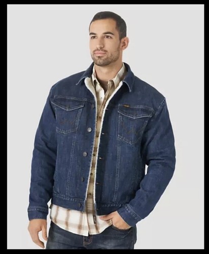Wrangler Retro® Men's Sherpa Lined Western Denim Jacket