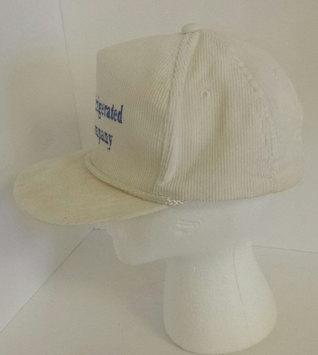 Vintage Nestle Refrigerated Food Company Corduroy Snapback Hat Hipster