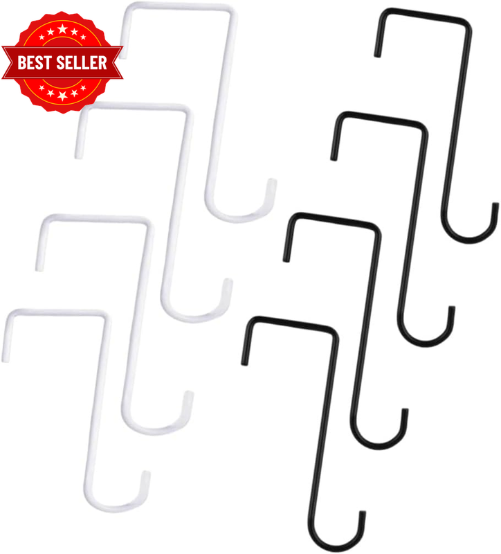 8 Pcs over the Door Hooks,Heavy Duty over Door Hooks Stainless Steel Plant Hange