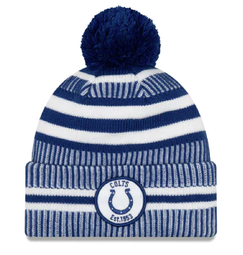 Кепка New Era Team NFL Indianapolis Colts 2019 On Field Knit Pom Hat - OSFA