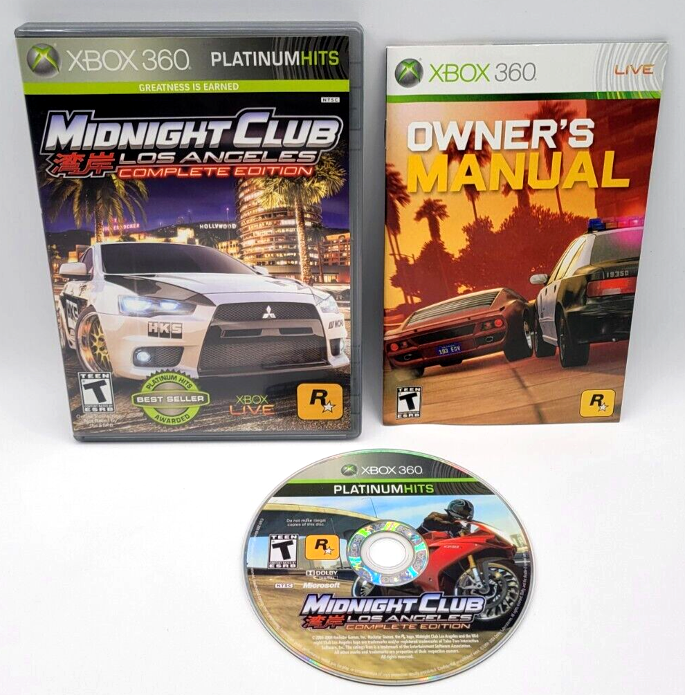 B2大 ポスター　ミッドナイト クラブ ロサンゼルス Xbox360 B2大 ポスター ミッドナイト クラブ ロサンゼルス Xbox360