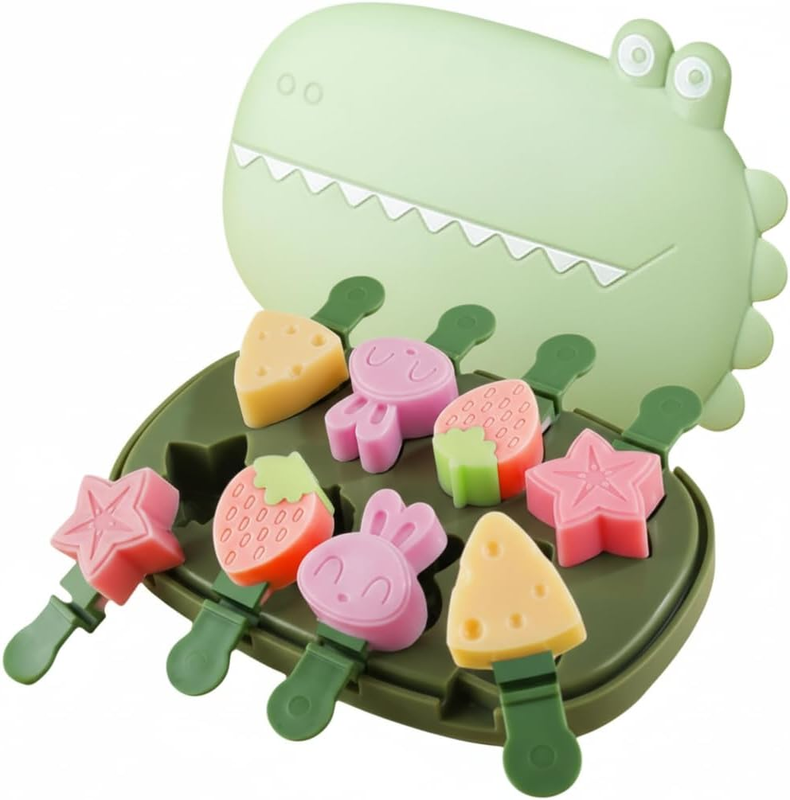 Reusable Mini Ice Cream & Popsicle Moulds with Sticks, Cake Pop Maker for DIY Tr