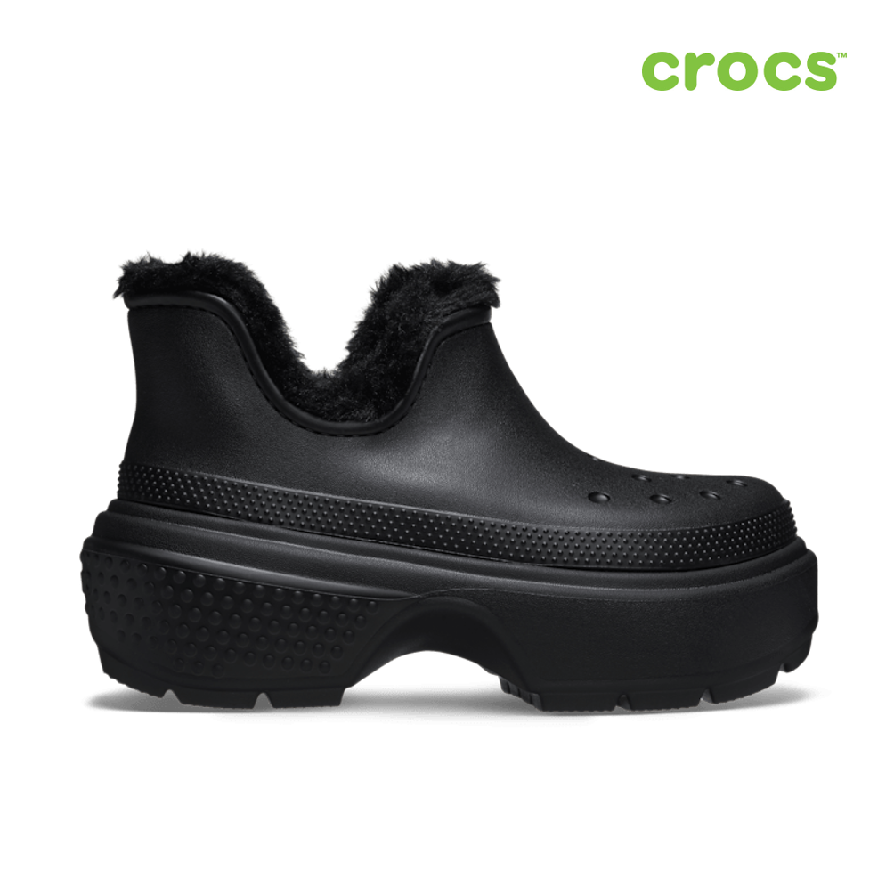 靴 crocs shortyessa synth suede boot khaki NEW CROCS Stomp Shorty Boot Fur 210673 Black UNISEX SIZE | eBay