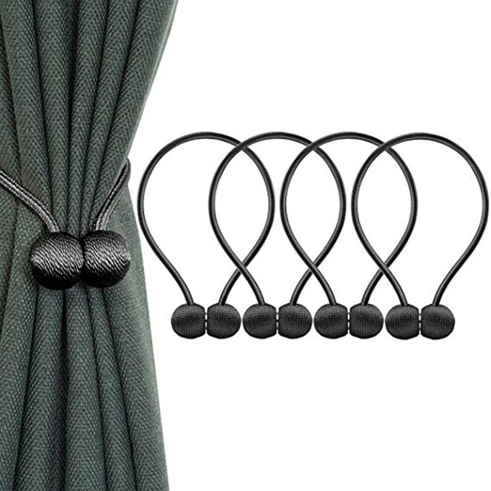 4X 40cm Magnetische Vorhang Gardinen Halter Raffhalter