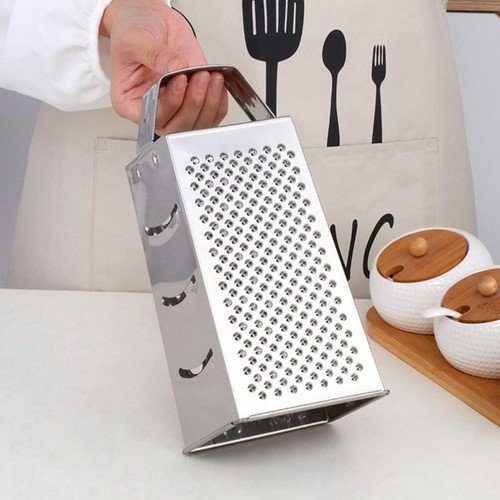 Kitchen Stainless Steel 4-Sided Box Food Grater Vegetable Cheese Slicer Shredder