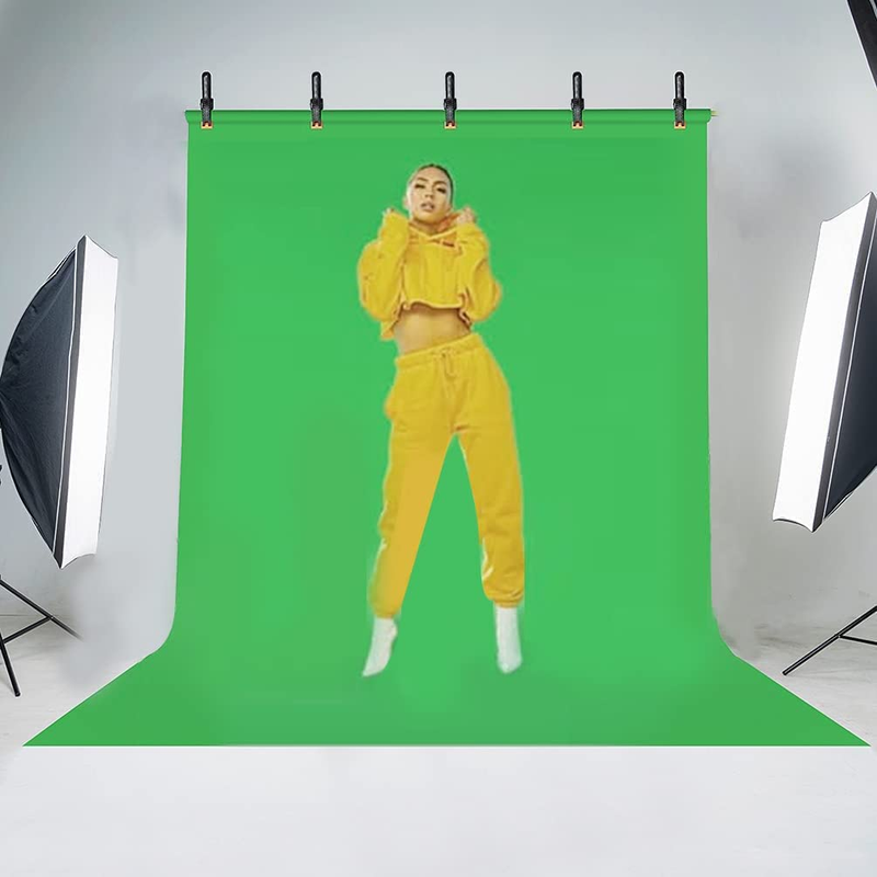 Green Screen Backdrop with Stand Kit,Yelangu 6.5X5Ft Portable Photographic Studi