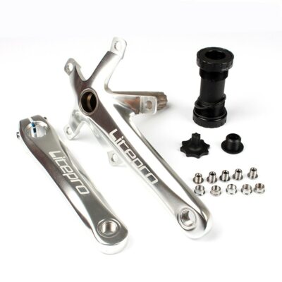 Litepro Folding Bike MTB Crank Hollow Integrally BCD130 Crank Arm 170mm With BB