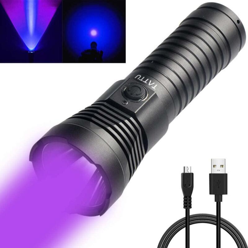 395nm Black Light Torch Rechargeable Blacklight 10w Ultra