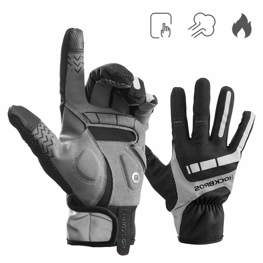 ROCKBROS Fahrradhandschuhe Motorrad Handschuhe Witerhandschuhe Touchscreen DHL