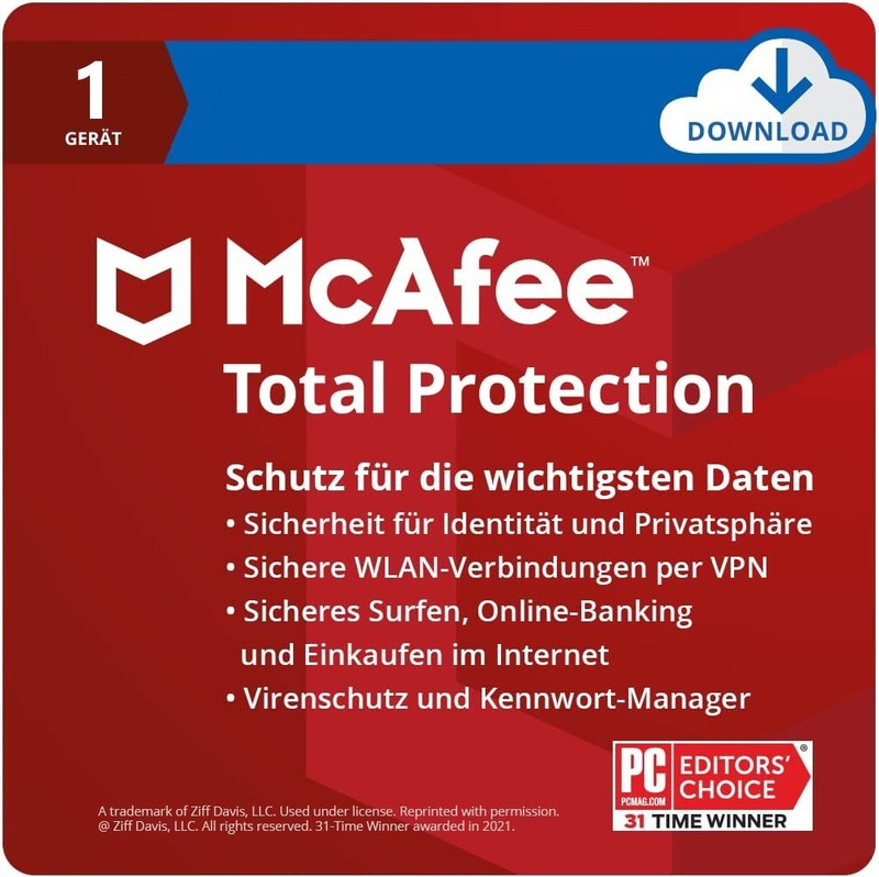 McAfee Total Protection 2026 1 Gerät 1 Jahr | VOLLVERSION