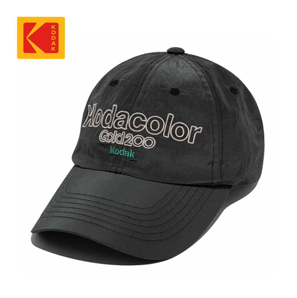 NEW KODAK APPAREL Codacolor Nylon Ballcap K5243LCP35BLK