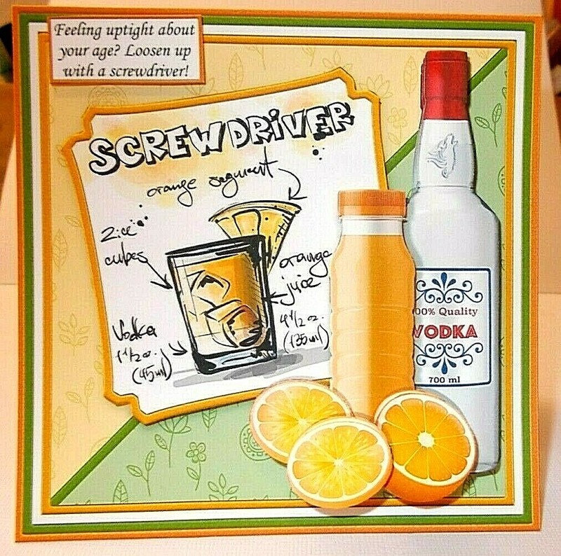 Handmade Greeting Card 3D Humorous All Occasion With A Screwdriver/