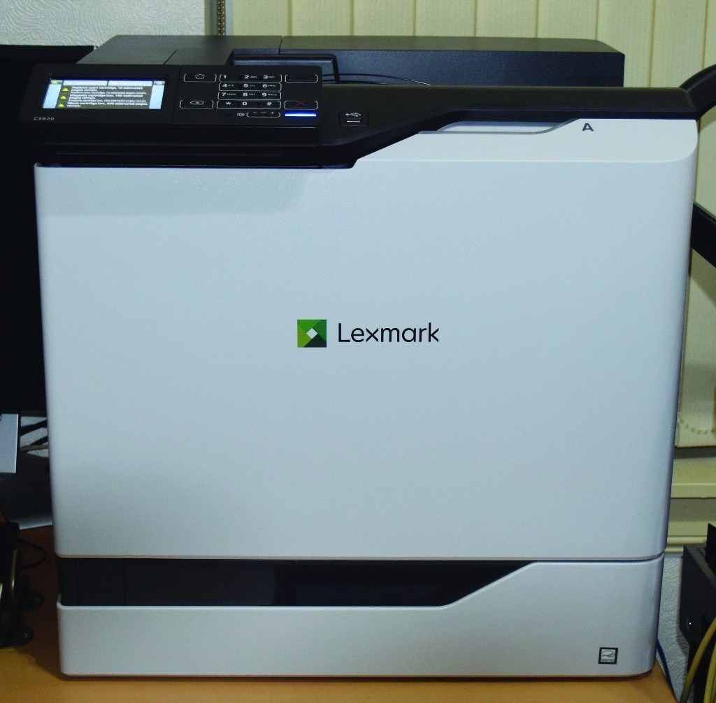 Lexmark CS820 colour laser Printer, only 1 month old, in full working
