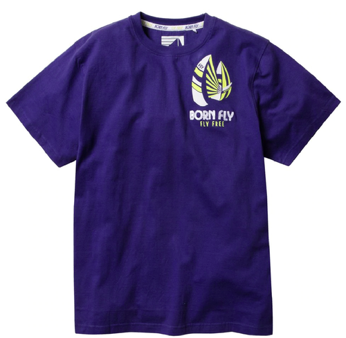 

Мужская футболка Born Fly Purple Sailboat с коротким рукавом, Фиолетовый