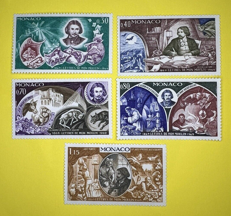 #46 Monaco Timbre 1969   Y&T 792 Ã  796    5 Timbres Neufs  Ttb