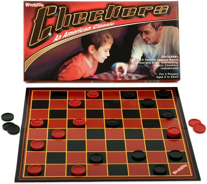 Checkers Multiplayers Mind Blowing Strategy Portable Educational Board Game NEW