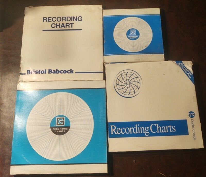 Graphic Controls Bristol Babcock Circular Recording Charts Fits Mercury Instrum