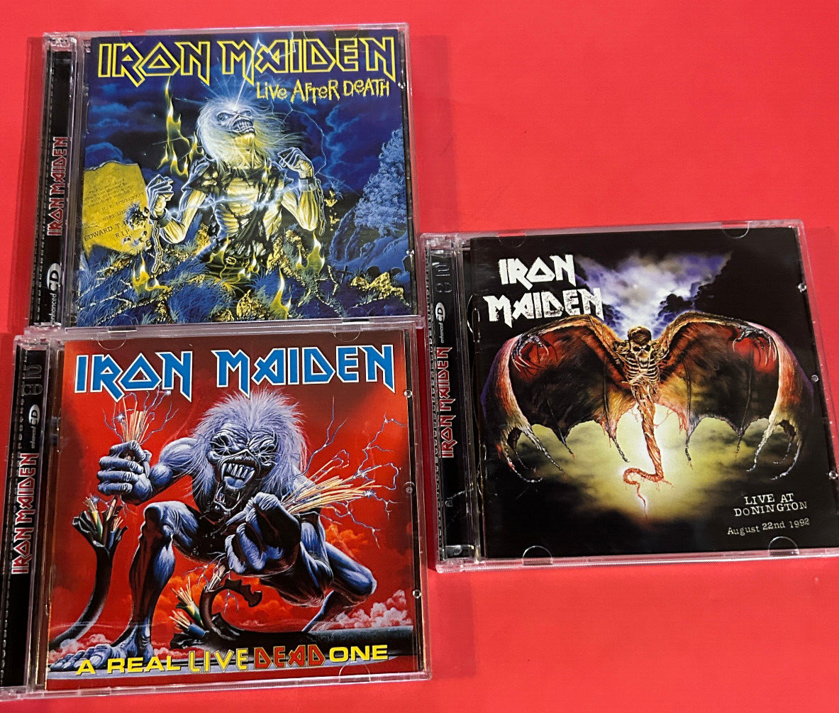 Iron Maiden CD Lot SET Enhanced REAL LIVE DEAD ONE
