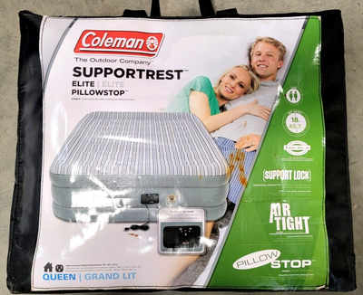 Coleman supportrest elite shop double high airbed