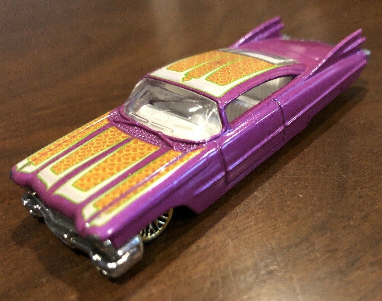 2001 HOT WHEELS CUSTOM 59 CADILLAC Car GMTM PURPLE 1959 1:64