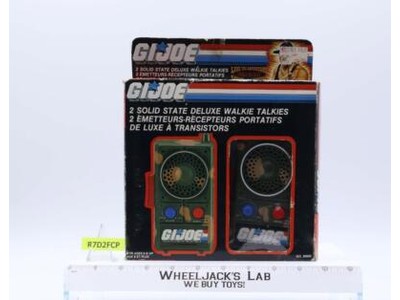 Solid State Deluxe Walkie Talkies WORKS Canadian Box G.I Joe 1985 Vintage