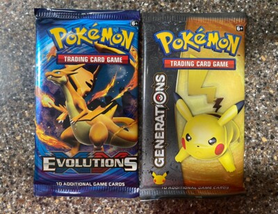 Pokemon XY Evolutions and Generations Booster Pack Lot