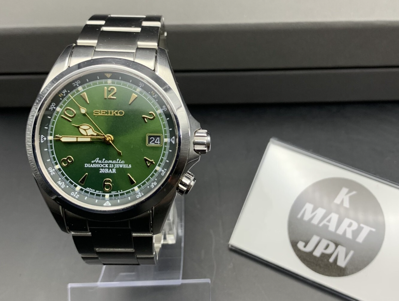 廃盤 SEIKO アルピニスト 6R15 SARB017 セイコー メカニカル アルピニスト SARB017 グリーン文字盤 6R15