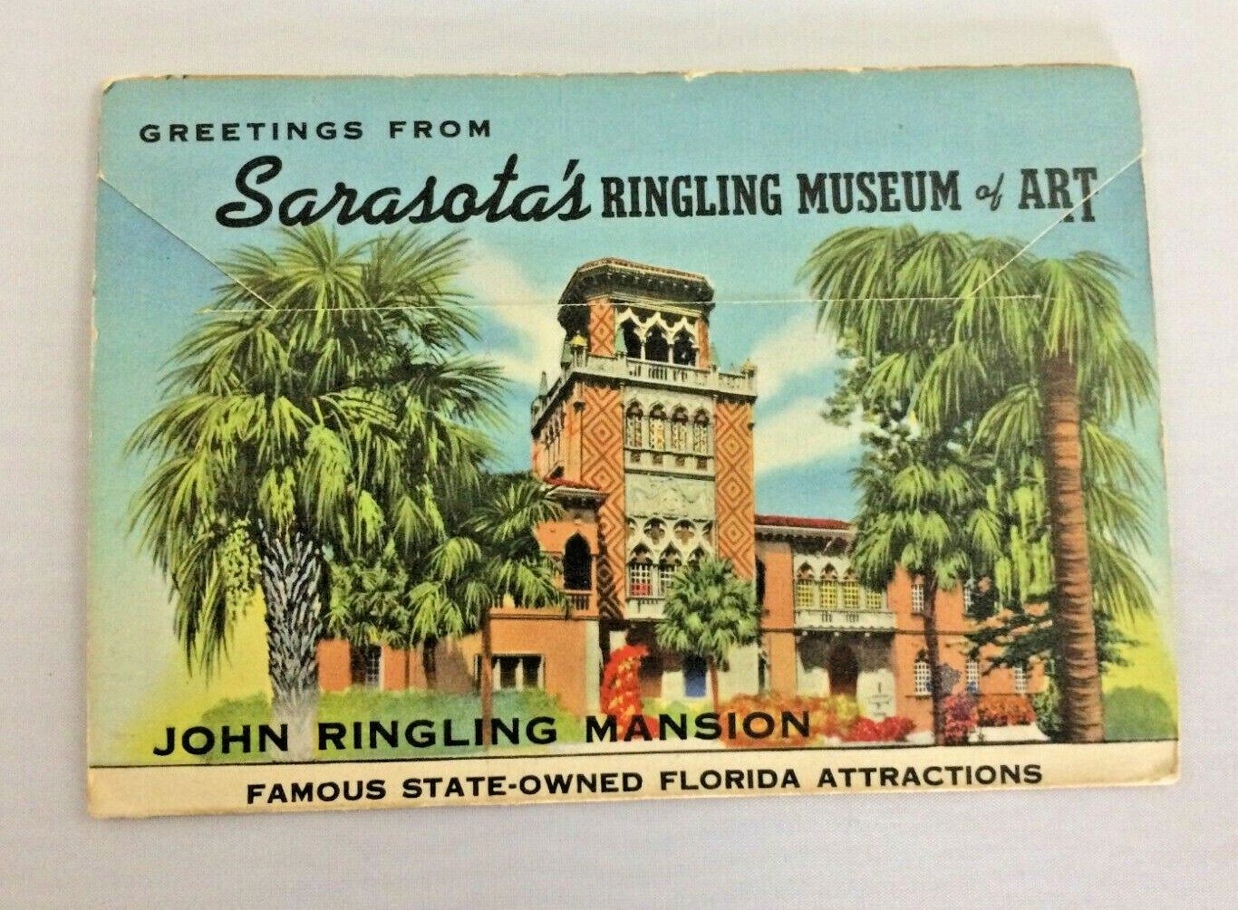 1947 RINGLING BROS AND BARNUM & BAILEY SOUVENIR CIRCUS CURT TEICH FOLDOUT VIEWS