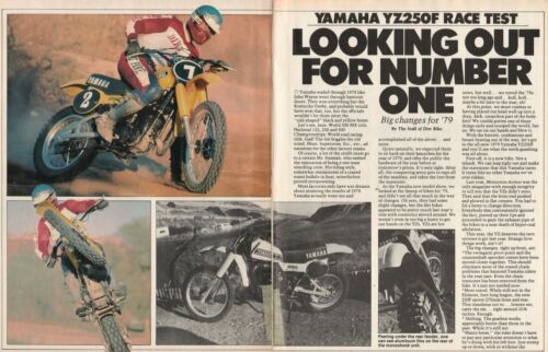 1979 Yamaha YZ250F - 5-Page Vintage Motorcycle Road Test Article