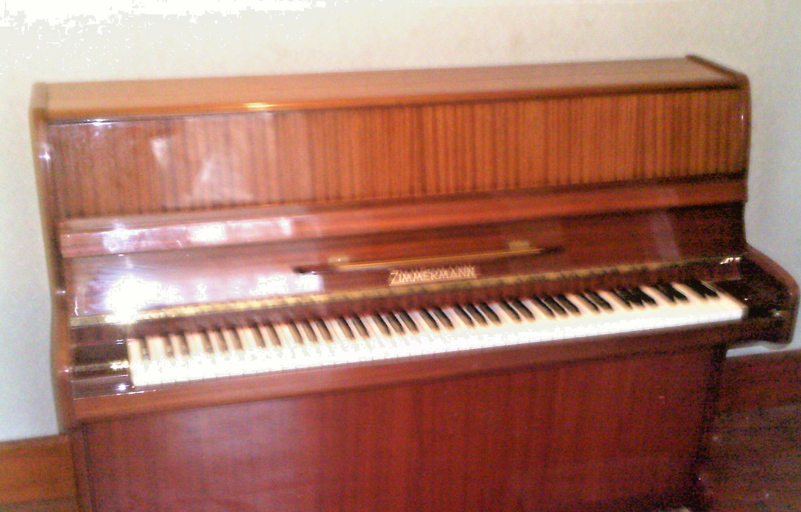 ZIMMERMANN UPRIGHT PIANO Model 105 C With Original Documents